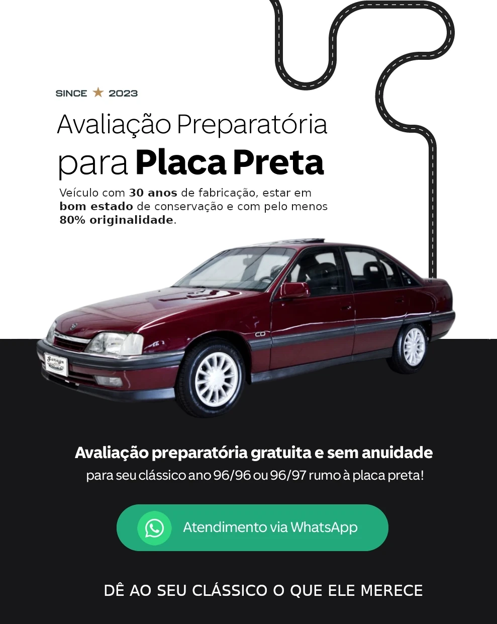 Placa Preta Classica